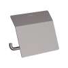 Hansgrohe Addstoris Toilet Paper Holder With Cover In Brushed Black Chrome, 41753340
