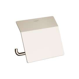Hansgrohe Addstoris Toilet Paper Holder With Cover In Polished Nickel, 41753830