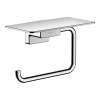 Hansgrohe Addstoris Toilet Paper Holder With Shelf In Chrome, 41772000