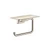 Hansgrohe Addstoris Toilet Paper Holder With Shelf In Polished Nickel, 41772830