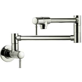 Hansgrohe Talis C Pot Filler, Wall-Mounted, 2.5 Gpm In Polished Nickel, 4218830