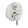 Hansgrohe Ecostat Thermostatic Trim S With Volume Control In Brushed Nickel, 4230820
