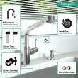 Hansgrohe Talis S Semiarc Kitchen Faucet, 2-Spray Pull-Out, 1.75 Gpm In Chrome, 4247000