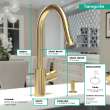 Hansgrohe Talis S² Higharc Kitchen Faucet, 2-Spray Pull-Down, 1.5 Gpm In Brushed Gold Optic, 4310251