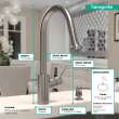 Hansgrohe Talis S² Higharc Kitchen Faucet, 2-Spray Pull-Down, 1.5 Gpm In Stainless Steel Optic, 4310801