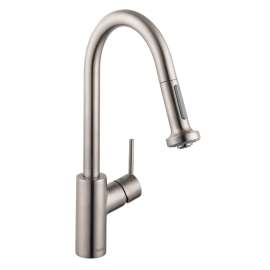 Hansgrohe Talis S² Higharc Kitchen Faucet, 2-Spray Pull-Down, 1.5 Gpm In Stainless Steel Optic, 4310801