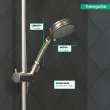 Hansgrohe Croma 100 Classic Handshower 3-Jet, 2.0 Gpm In Brushed Nickel, 4334820
