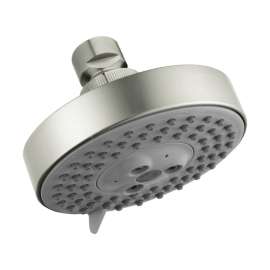 Hansgrohe Raindance S Showerhead 100 3-Jet, 2.0 Gpm In Brushed Nickel, 4340820