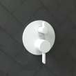 Hansgrohe Ecostat Pressure Balance Trim S With Diverter In Matte White, 4447700