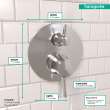 Hansgrohe Ecostat Classic Pressure Balance Trim With Diverter, Round In Chrome, 4449000