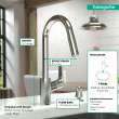 Hansgrohe Focus Higharc Kitchen Faucet, 2-Spray Pull-Down, 1.75 Gpm In Matte Black, 4505670
