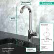 Hansgrohe Focus Bar Faucet, 1.5 Gpm In Chrome, 4507001