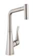 Hansgrohe Metris Prep Kitchen Faucet, 2-Spray Pull-Out, 1.75 Gpm In Stainless Steel Optic, 4508800