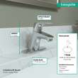 Hansgrohe Focus Single-Hole Faucet 70, 1.2 Gpm In Chrome, 4510000