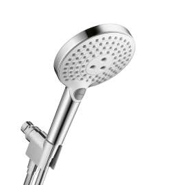 Hansgrohe Raindance Select S Handshower Set 120 3-Jet, 2.5 Gpm In White/Chrome, 4542400