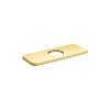 Hansgrohe E&S Accessories Base Plate For Modern Single-Hole Faucets, 6" In Brushed Gold Optic, 4565250