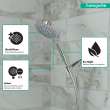 Hansgrohe Croma Select E Handshower Set 3-Jet, 2.0 Gpm In Chrome, 4568000