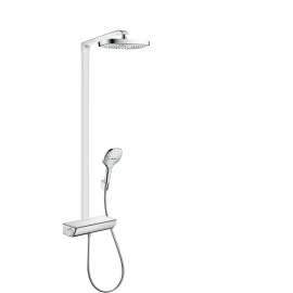 Hansgrohe Raindance Select E Showerpipe 300 2-Jet, 2.0 Gpm In White/Chrome, 4610400