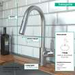 Hansgrohe Talis Loop Talis Loop 2-Spray Higharc Kitchen Faucet, Pull-Down, 1.75 Gpm In Stainless Steel Optic, 4701805