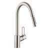 Hansgrohe Talis Loop Talis Loop 2-Spray Higharc Kitchen Faucet, Pull-Down, 1.75 Gpm In Stainless Steel Optic, 4701805
