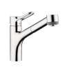 Hansgrohe Talis Loop Talis Loop 2-Spray Kitchen Faucet, Pull-Out, 1.75 Gpm In Chrome, 4704005