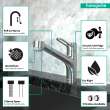 Hansgrohe Talis Loop Talis Loop 2-Spray Kitchen Faucet, Pull-Out, 1.75 Gpm In Stainless Steel Optic, 4704805