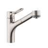 Hansgrohe Talis Loop Talis Loop 2-Spray Kitchen Faucet, Pull-Out, 1.75 Gpm In Stainless Steel Optic, 4704805