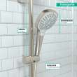 Hansgrohe Croma Select E Handshower 110 3-Jet, 1.75 Gpm In Brushed Nickel, 4723820