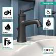 Hansgrohe Joleena Single-Hole Faucet 100 With Pop-Up Drain, 0.5 Gpm In Matte Black, 4773670