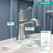 Hansgrohe Joleena Single-Hole Faucet 100 With Pop-Up Drain, 0.5 Gpm In Brushed Nickel, 4773820