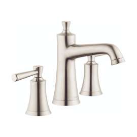 Hansgrohe Joleena Widespread Faucet 100 With Pop-Up Drain, 1.2 Gpm In Brushed Nickel, 4774820