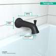 Hansgrohe Joleena Tub Spout With Diverter In Matte Black, 4775670