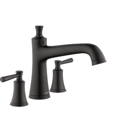 Hansgrohe Joleena 3-Hole Roman Tub Set Trim In Matte Black, 4776670