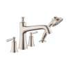Hansgrohe Joleena 4-Hole Roman Tub Set Trim With 1.75 Gpm Handshower In Brushed Nickel, 4777820