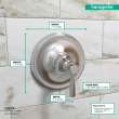 Hansgrohe Joleena Pressure Balance Trim In Chrome, 4779000