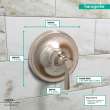 Hansgrohe Joleena Pressure Balance Trim In Polished Nickel, 4779830