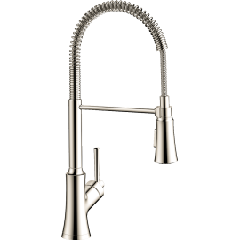 Hansgrohe Joleena Semi-Pro Kitchen Faucet, 2-Spray, 1.75 Gpm In Polished Nickel, 4792830