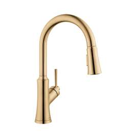 Hansgrohe Joleena Higharc Kitchen Faucet, 2-Spray Pull-Down, 1.75 Gpm In Brushed Bronze, 4793140