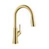 Hansgrohe Joleena Higharc Kitchen Faucet, 2-Spray Pull-Down, 1.75 Gpm In Brushed Gold Optic, 4793250