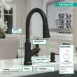 Hansgrohe Joleena Higharc Kitchen Faucet, 2-Spray Pull-Down, 1.75 Gpm In Matte Black, 4793670