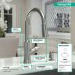 Hansgrohe Joleena Higharc Kitchen Faucet, 2-Spray Pull-Down, 1.75 Gpm In Stainless Steel Optic, 4793800