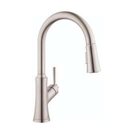Hansgrohe Joleena Higharc Kitchen Faucet, 2-Spray Pull-Down, 1.75 Gpm In Stainless Steel Optic, 4793800