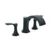 Hansgrohe Locarno 3-Hole Roman Tub Set Trim In Matte Black, 4816670