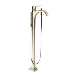 Hansgrohe Locarno Freestanding Tub Filler Trim With 1.75 Gpm Handshower In Polished Nickel, 4818830