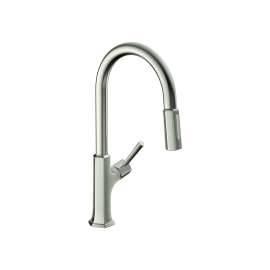Hansgrohe Locarno Higharc Kitchen Faucet, 2-Spray Pull-Down With Sbox, 1.75 Gpm In Brushed Nickel, 4827800