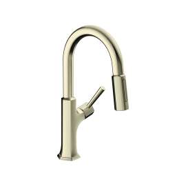 Hansgrohe Locarno Prep Kitchen Faucet, 2-Spray Pull-Down, 1.75 Gpm In Polished Nickel, 4853830