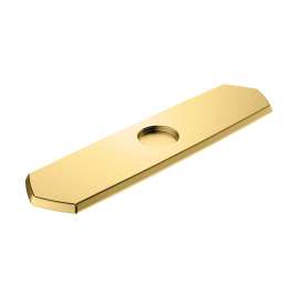 Hansgrohe Locarno Base Plate For Single-Hole Kitchen Faucets, 10" In Brushed Gold Optic, 4856250