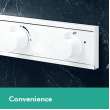 Hansgrohe Rainfinity Rough Set, Showerhead 250 3-Jet With Rainselect Thermostatic Trim In, 4865180