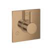 Hansgrohe Ecostat Diverter Trim Square Trio/Quattro In Brushed Bronze, 4880140