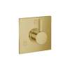 Hansgrohe Ecostat Diverter Trim Square Trio/Quattro In Brushed Gold Optic, 4880250